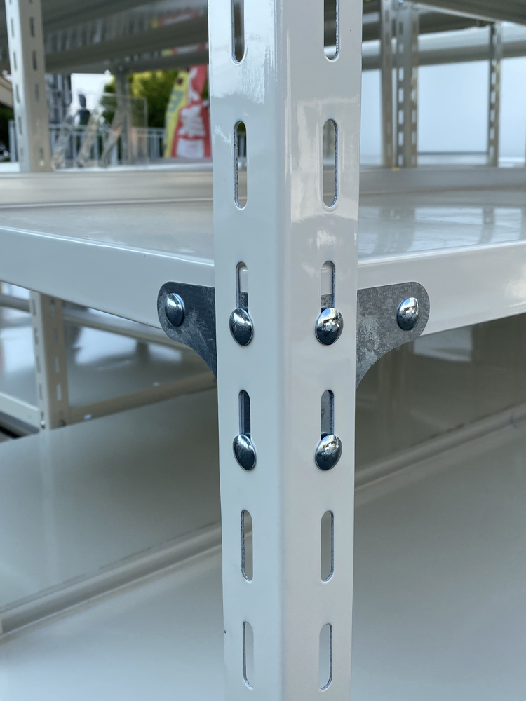 【送料無料 東京地区限定】 スチールラック 軽量ラック 中軽量ラック 天地5段 オープン棚 軽量棚 倉庫棚 キャビネット W1800 【中古オフィス家具】【中古】 - 画像 (4)