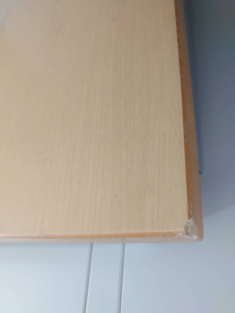 【店頭引き渡し限定】 平机 オフィスデスク クリエイティブテーブル ワークデスク ラウンドデスク サイドウイングテーブル コクヨ サイズ HF-CYDER129 【中古オフィス家具】【中古】 - 画像 (5)