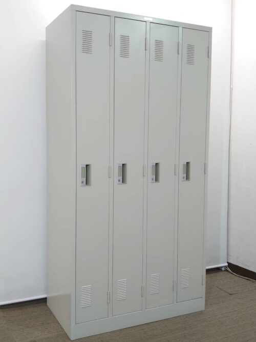 【店頭引き渡し限定】ナイキ 4人用 オフィスロッカー スチールロッカー 更衣ロッカー 貴重品ロッカー 国産 【中古オフィス家具】【中古】