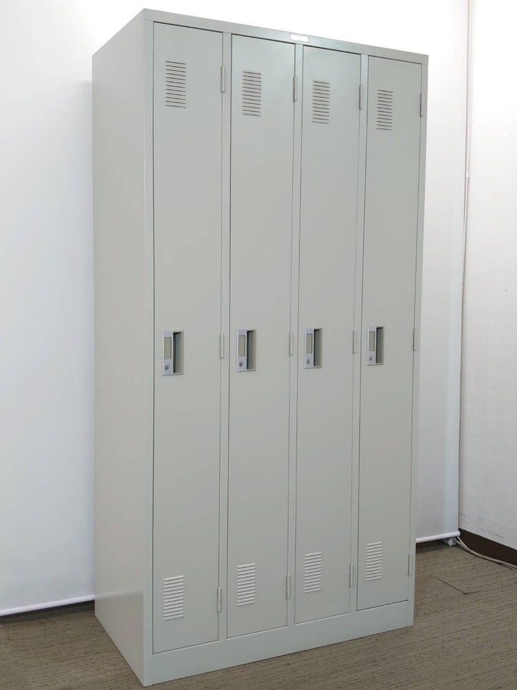【店頭引き渡し限定】ナイキ 4人用 オフィスロッカー スチールロッカー 更衣ロッカー 貴重品ロッカー 国産 【中古オフィス家具】【中古】