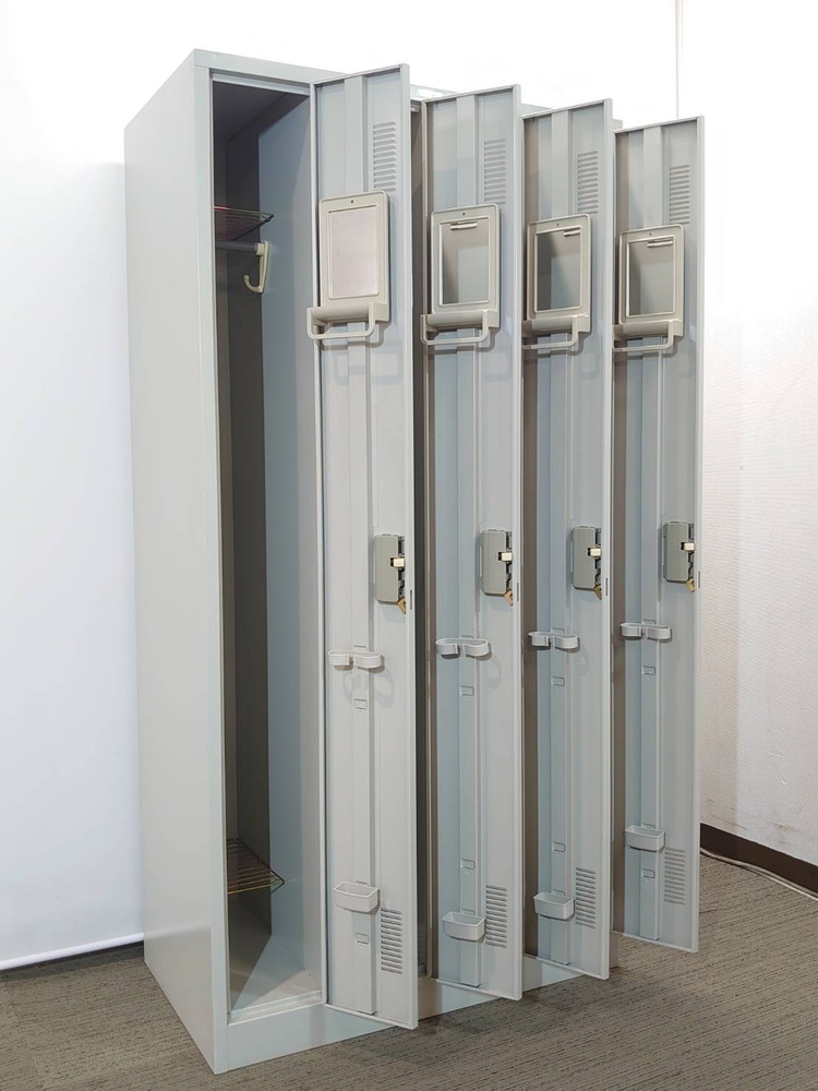 【店頭引き渡し限定】ナイキ 4人用 オフィスロッカー スチールロッカー 更衣ロッカー 貴重品ロッカー 国産 【中古オフィス家具】【中古】 - 画像 (6)