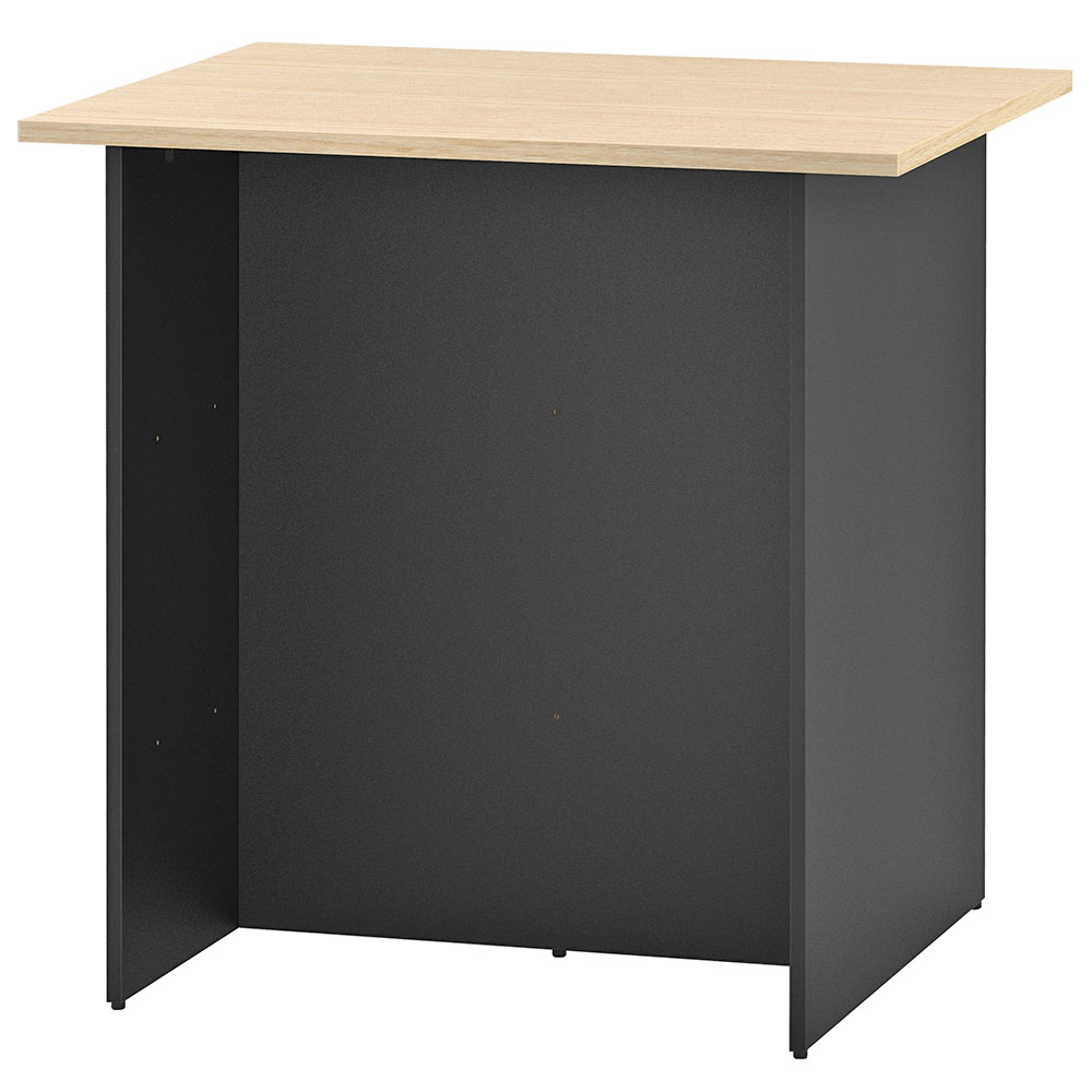 【法人様限定】送料無料 マルチユースカウンター W1000×D800 ナチュラル×ブラック RFDBM-1080NB