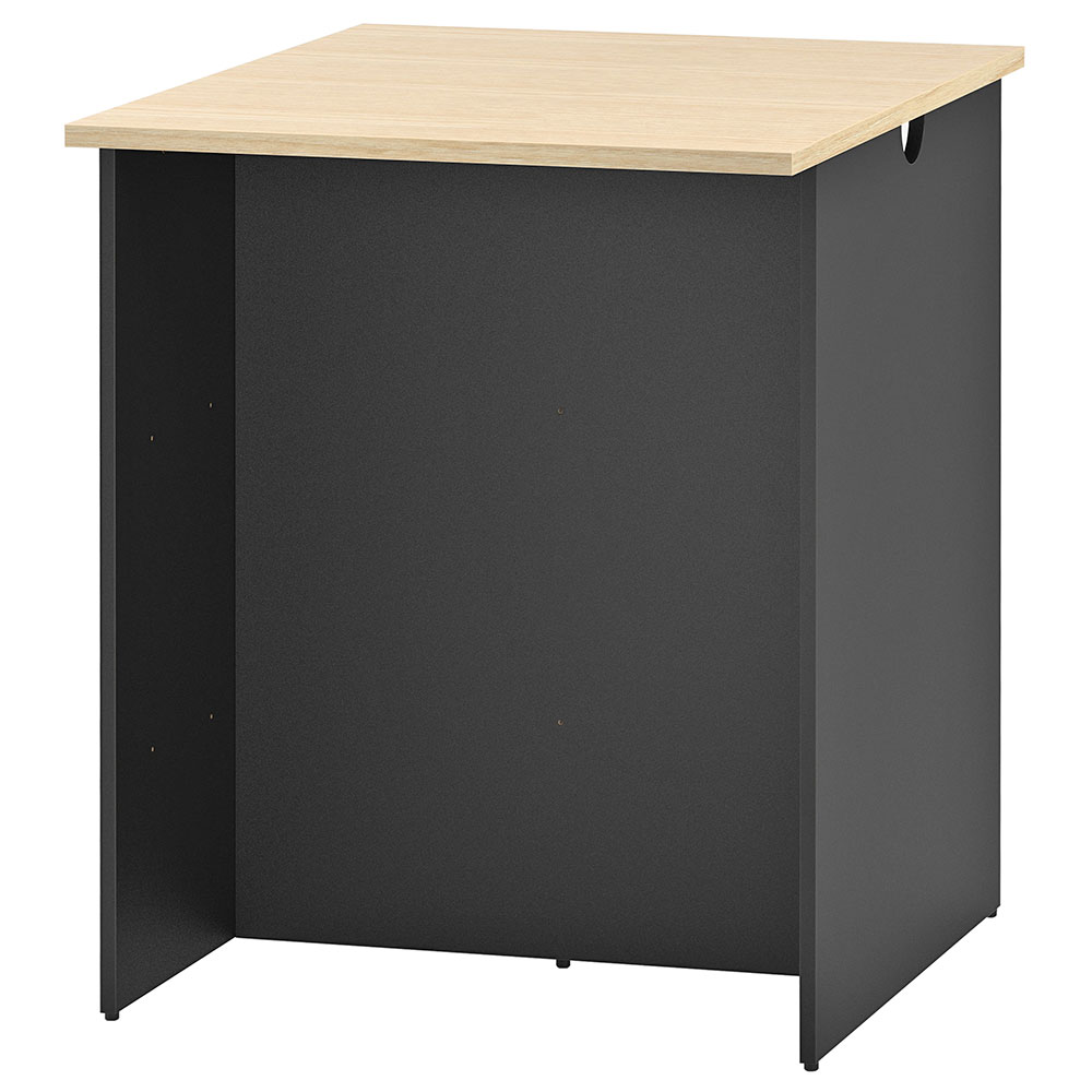 【法人様限定】送料無料 マルチユースカウンター W1000×D800 ナチュラル×ブラック RFDBM-1080NB - 画像 (3)