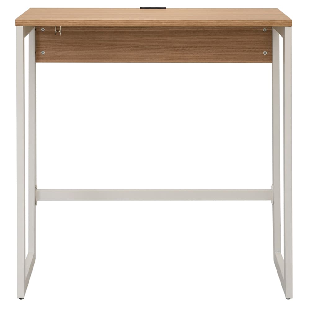 【法人様限定】送料無料 リスム ハイデスク W1000×D450 ウォルナット×ホワイト脚 2ヶ口コンセント付き RFFHD-1045DM-WL - 画像 (2)