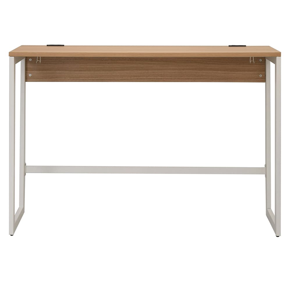 【法人様限定】送料無料 リスム ハイデスク W1500×D450 ウォルナット×ホワイト脚 2ヶ口コンセント付き RFFHD-1545DM-WL - 画像 (2)