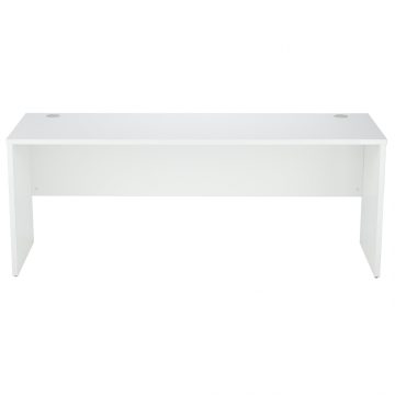 【法人様限定】送料無料 ノルム 木製デスクⅡ W1800xD600 ホワイト RFPLD-1860WH2 - 画像 (2)