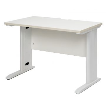 【法人様限定】送料無料 スチール脚デスク W1000xD600 ホワイト ホワイト脚 RFSLD-1060WH-WL