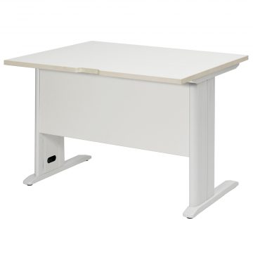 【法人様限定】送料無料 スチール脚デスク W1000xD700 ホワイト ホワイト脚 RFSLD-1070WH-WL - 画像 (3)