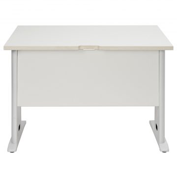 【法人様限定】送料無料 スチール脚デスク W1000xD700 ホワイト ホワイト脚 RFSLD-1070WH-WL - 画像 (2)