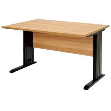 【法人様限定】送料無料 スチール脚デスク W1200xD700 ナチュラル ブラック脚 RFSLD-1270NA-BL