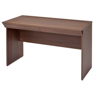 【法人様限定】送料無料 [ユピタシリーズ] RF木製デスク W1200 引出付き ダーク RFWD-1260DBD