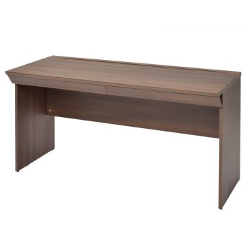 【法人様限定】送料無料 [ユピタシリーズ] RF木製デスク W1400 引出付き ダーク RFWD-1460DBD