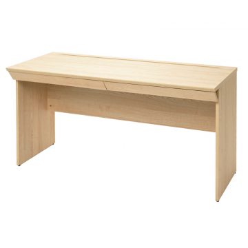 【法人様限定】送料無料 [ユピタシリーズ] RF木製デスク W1400 引出付き ナチュラル RFWD-1460NAD