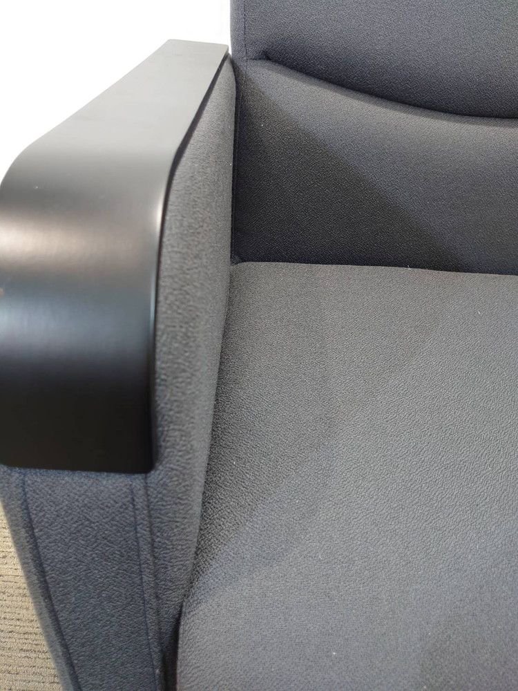 【送料無料 東京地区限定】 2点セット ソファ ソファセット 応接ソファ アームチェア 応接家具 1人掛けソファ キャスター付き ナイキ 【中古オフィス家具】【中古】 - 画像 (8)