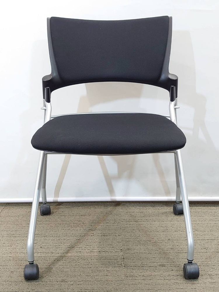 【送料無料 地域限定】5脚セット イトーキ マノス 会議チェア ミーティングチェア スタッキングチェア ネスティングチェア ネスタブルチェア スタックチェア 平行スタックチェア【中古オフィス家具】【中古】 - 画像 (4)
