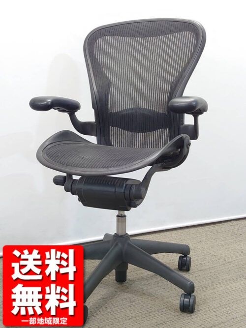 【送料無料 地域限定】ハーマンミラー Herman Miller アーロンチェア Bタイプ サイズB エグゼクティブチェア マネジメントチェア リモートワーク ゲーミングチェア 【中古オフィス家具】【中古】