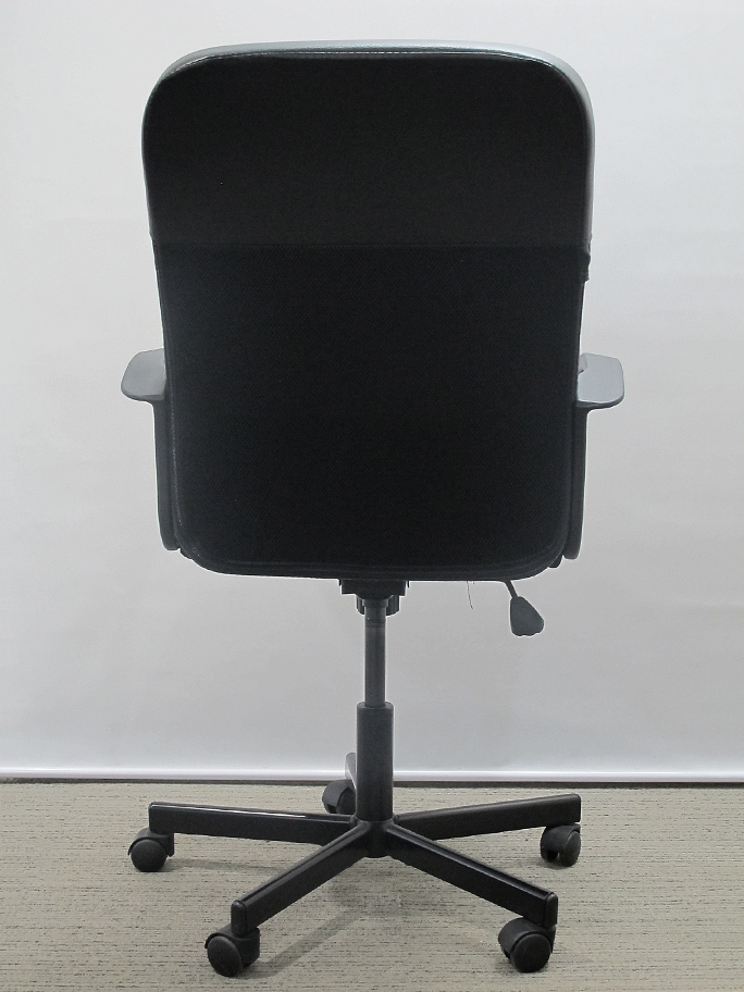 【店頭引き渡し限定】 6脚セット オフィスチェア デスクチェア PCチェア 回転チェア 事務チェア キャスターチェア 役員チェア 事務椅子 肘付き 合成皮革張り 【中古オフィス家具】 - 画像 (6)