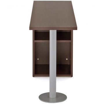 【法人様限定】送料無料 ノルム サイドテーブル W1200×D400 ダーク Z-RFST-1240DB - 画像 (2)