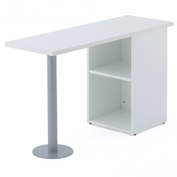 【法人様限定】送料無料 ノルム サイドテーブル W1200×D400 ホワイト Z-RFST-1240W