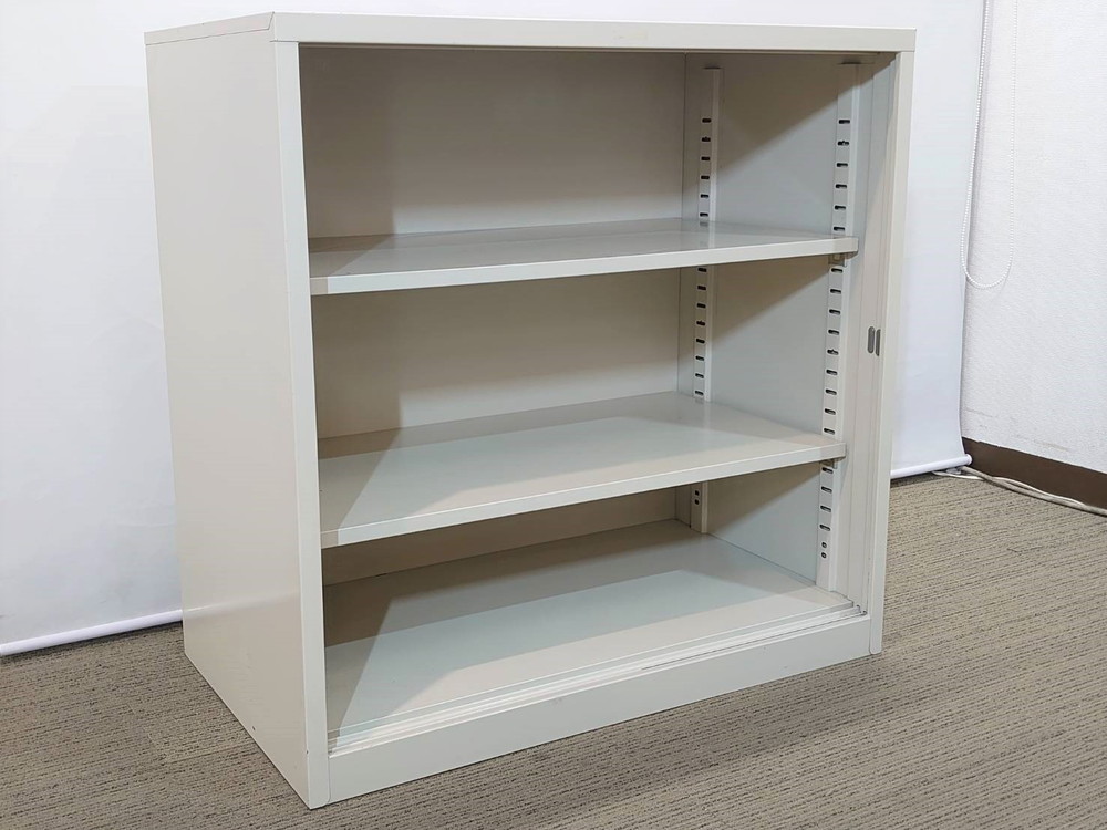 オープン書庫 キャビネット スチール書庫 本棚 書棚 収納棚 保管庫 書類棚 オープンキャビネット 収納庫 保管棚 オープンラック オープンシェルフ スチールキャビネット クロガネ 【中古 オフィス家具】