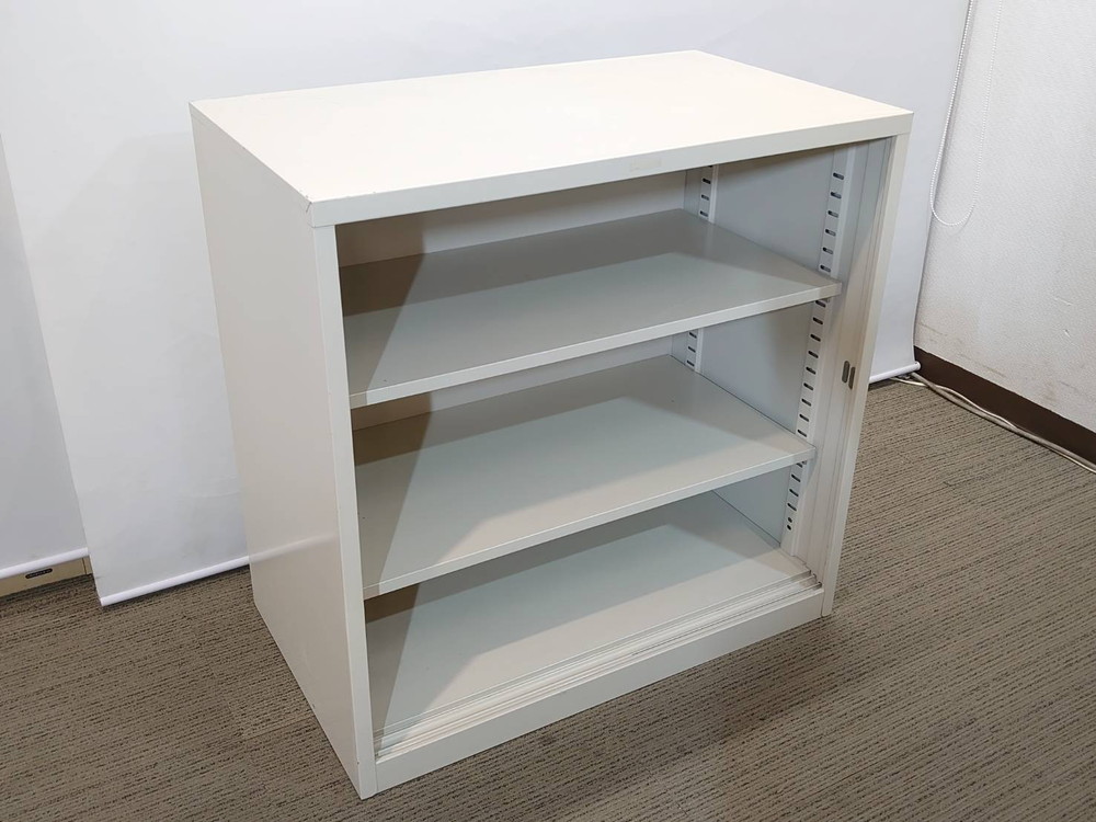 オープン書庫 キャビネット スチール書庫 本棚 書棚 収納棚 保管庫 書類棚 オープンキャビネット 収納庫 保管棚 オープンラック オープンシェルフ スチールキャビネット クロガネ 【中古 オフィス家具】 - 画像 (2)