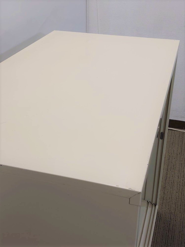 オープン書庫 キャビネット スチール書庫 本棚 書棚 収納棚 保管庫 書類棚 オープンキャビネット 収納庫 保管棚 オープンラック オープンシェルフ スチールキャビネット クロガネ 【中古 オフィス家具】 - 画像 (4)