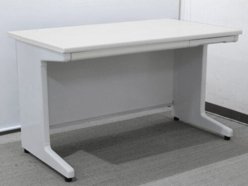 PLUS 平机 W1100 スチールデスク オフィスデスク ワークデスク PCデスク デスク 机 デスクワーク 事務机 事務デスク 事務用デスク パソコンデスク コードホール プラス 国産 【中古オフィス家具】【中古】