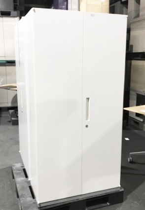 【美品】 両開き書庫 スチール書庫 収納庫 キャビネット 5段 書庫 保管庫 スチール製 収納 オフィス収納 ファイル収納 ファイル整理 大型収納 イナバ ティーエフ 【中古オフィス家具】【中古】