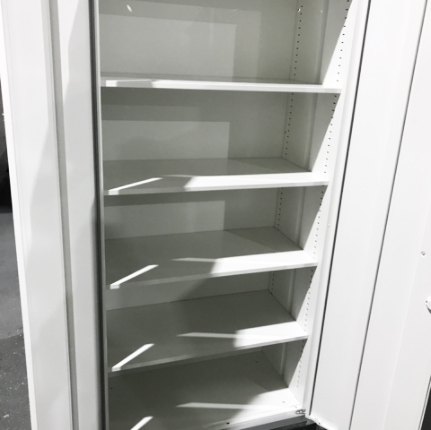 【美品】 両開き書庫 スチール書庫 収納庫 キャビネット 5段 書庫 保管庫 スチール製 収納 オフィス収納 ファイル収納 ファイル整理 大型収納 イナバ ティーエフ 【中古オフィス家具】【中古】 - 画像 (2)