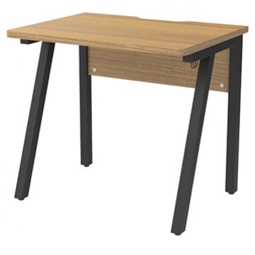 【法人様限定】送料無料 Ishaped デスク W800×D600 ウォルナット RFILD-0860DM