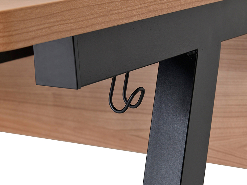 【法人様限定】送料無料 Ishaped デスク W800×D600 ウォルナット RFILD-0860DM - 画像 (3)