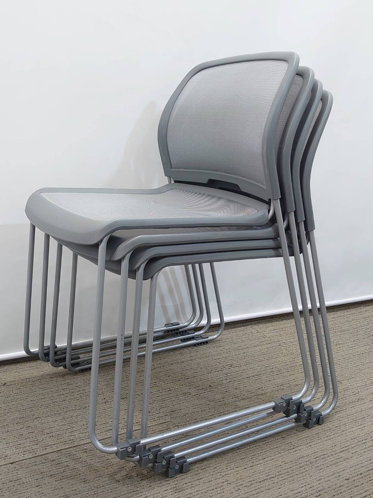 【在庫100脚以上有】 【送料無料 東京地区限定】 38脚セット サンケイ ミーティングチェア 会議チェア スタッキングチェア スタックチェア メッシュチェア 会議用チェア 会議椅子 ミーティング用チェア 会議用椅子 会議イス 多目的チェア 積み重ね可 国産 【中古オフィス家具】【中古】 - 画像 (9)