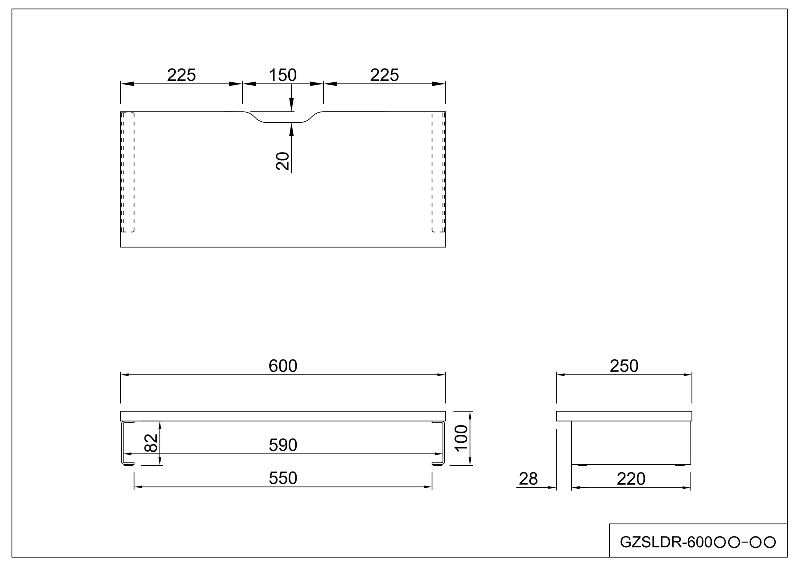 【法人様限定】送料無料 スチール脚机上台 W600 ホワイト ブラック脚 GZSLDR-600WH-BL - 画像 (5)