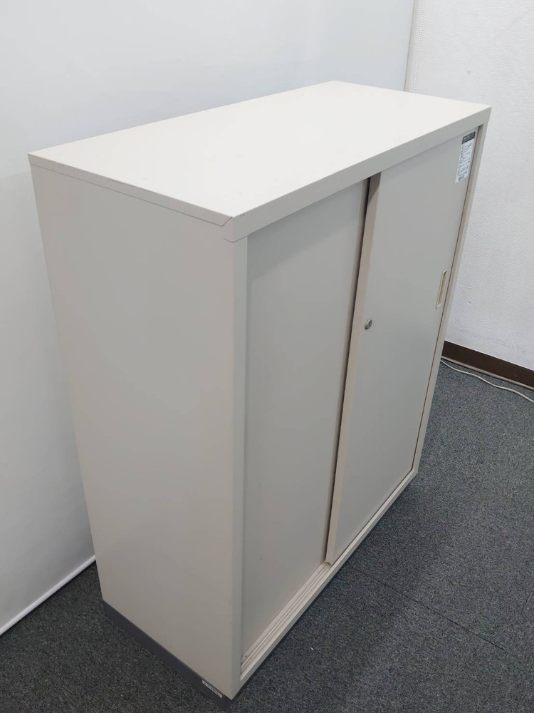 【送料無料 東京地区限定】コクヨ 引き違い書庫 キャビネット 引戸書庫 引き戸書庫【中古オフィス家具】【中古】 - 画像 (5)