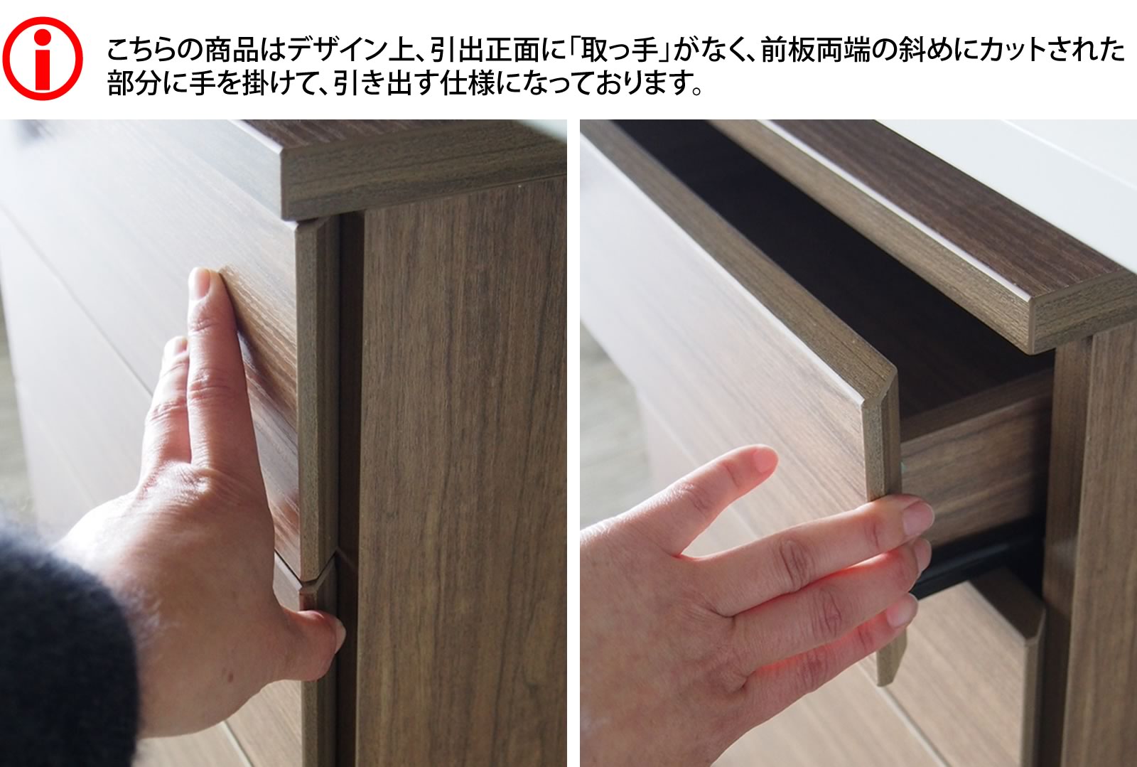 【法人様限定】送料無料 ワーキングデスク3段ワゴン ウォルナット GZWCA-3DM - 画像 (5)