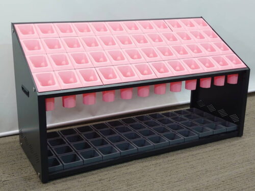 関東地区送料無料 アンブレラホルダー アンブレラスタンド アンブレララック レイングッズ オフィス用傘立て 業務用傘立て オフィス用カサ立て 業務用カサ立て 中型 山崎産業 傘立て カサ立て 傘たて 48人用 48本用 傘立 カサたて かさ立て 48マス 48本 48本立【中古オフィス家具】【中古】