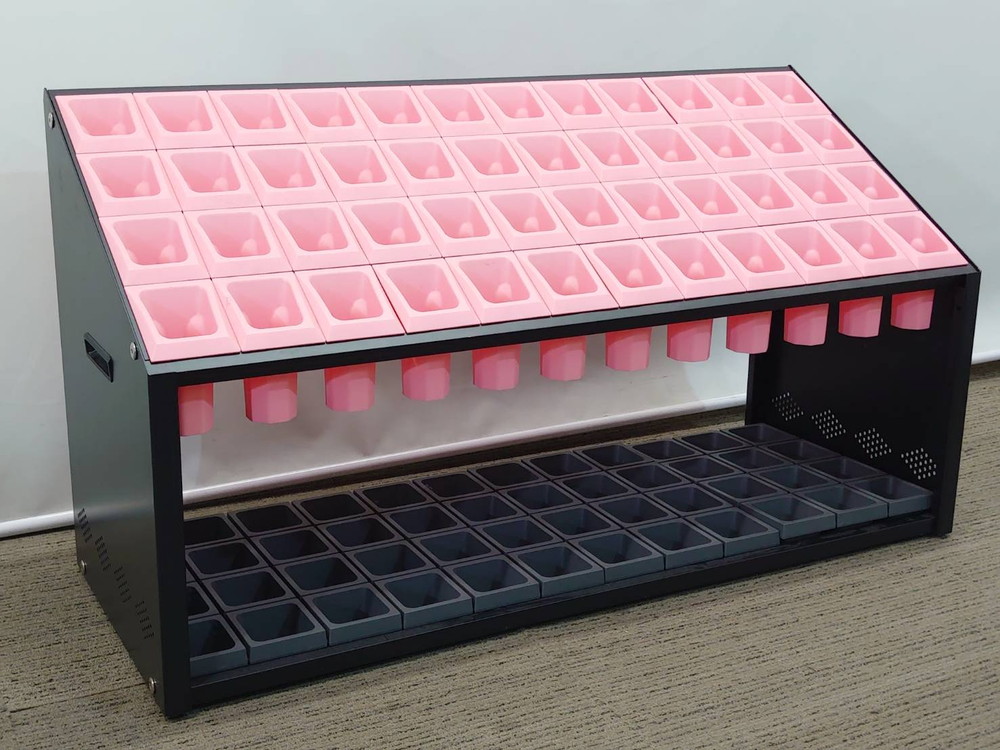 関東地区送料無料 アンブレラホルダー アンブレラスタンド アンブレララック レイングッズ オフィス用傘立て 業務用傘立て オフィス用カサ立て 業務用カサ立て 中型 山崎産業 傘立て カサ立て 傘たて 48人用 48本用 傘立 カサたて かさ立て 48マス 48本 48本立【中古オフィス家具】【中古】