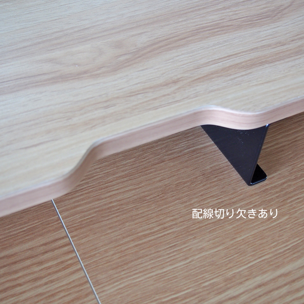 【法人様限定】送料無料 スチール脚机上台 W950 ホワイト ブラック脚 GZSLDR-950WH-BL - 画像 (6)