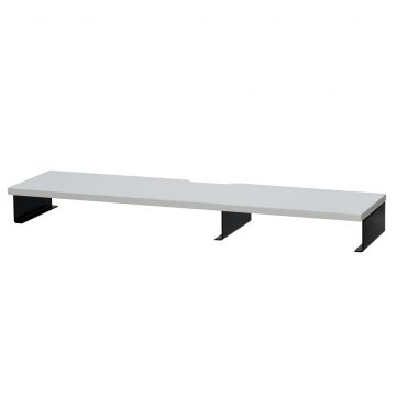 【法人様限定】送料無料 スチール脚机上台 W950 ホワイト ブラック脚 GZSLDR-950WH-BL