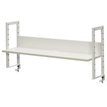 【法人様限定】送料無料 ワーキングデスク上置棚 W1000 ホワイト GZUSR-1000WH