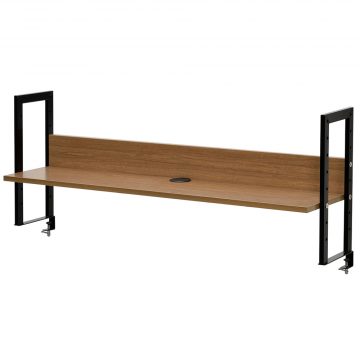 【法人様限定】送料無料 ワーキングデスク上置棚 W1200 ウォルナット GZUSR-1200DM