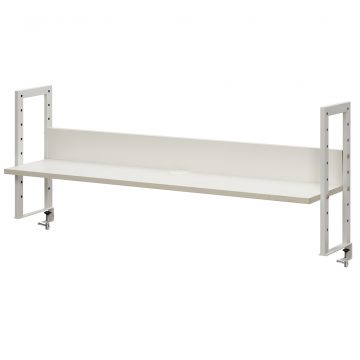 【法人様限定】送料無料 ワーキングデスク上置棚 W1200 ホワイト GZUSR-1200WH