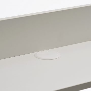 【法人様限定】送料無料 ワーキングデスク上置棚 W1400 ホワイト GZUSR-1400WH - 画像 (2)