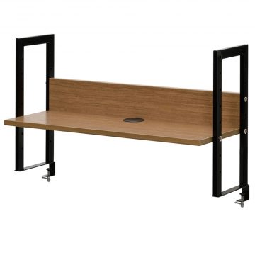 【法人様限定】送料無料 ワーキングデスク上置棚 W800 ウォルナット GZUSR-800DM