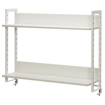 【法人様限定】送料無料 ワーキングデスク上置ハイシェルフW1000 ホワイト GZUSRH-1000WH