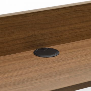 【法人様限定】送料無料 ワーキングデスク上置棚 W1400 ウォルナット GZUSR-1400DM - 画像 (2)