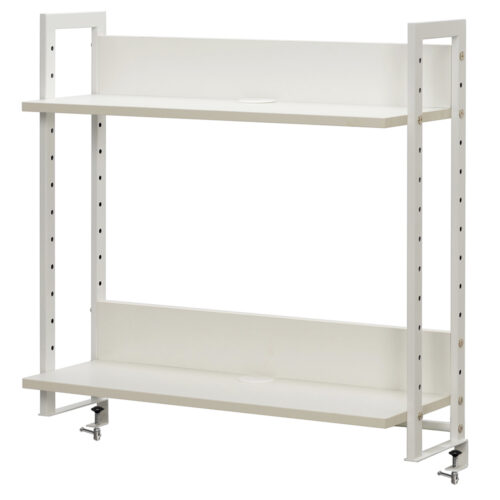 【法人様限定】送料無料 ワーキングデスク上置ハイシェルフW800 ホワイト GZUSRH-800WH