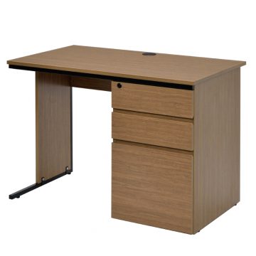 【法人様限定】送料無料 ワーキングデスク 片袖 W1000xD600 ウォルナット GZWC-1060DM