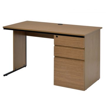 【法人様限定】送料無料 ワーキングデスク 片袖 W1200xD600 ウォルナット GZWC-1260DM