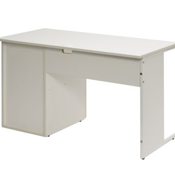 【法人様限定】送料無料 ワーキングデスク 片袖 W1200xD700 ホワイト GZWC-1270WH - 画像 (3)